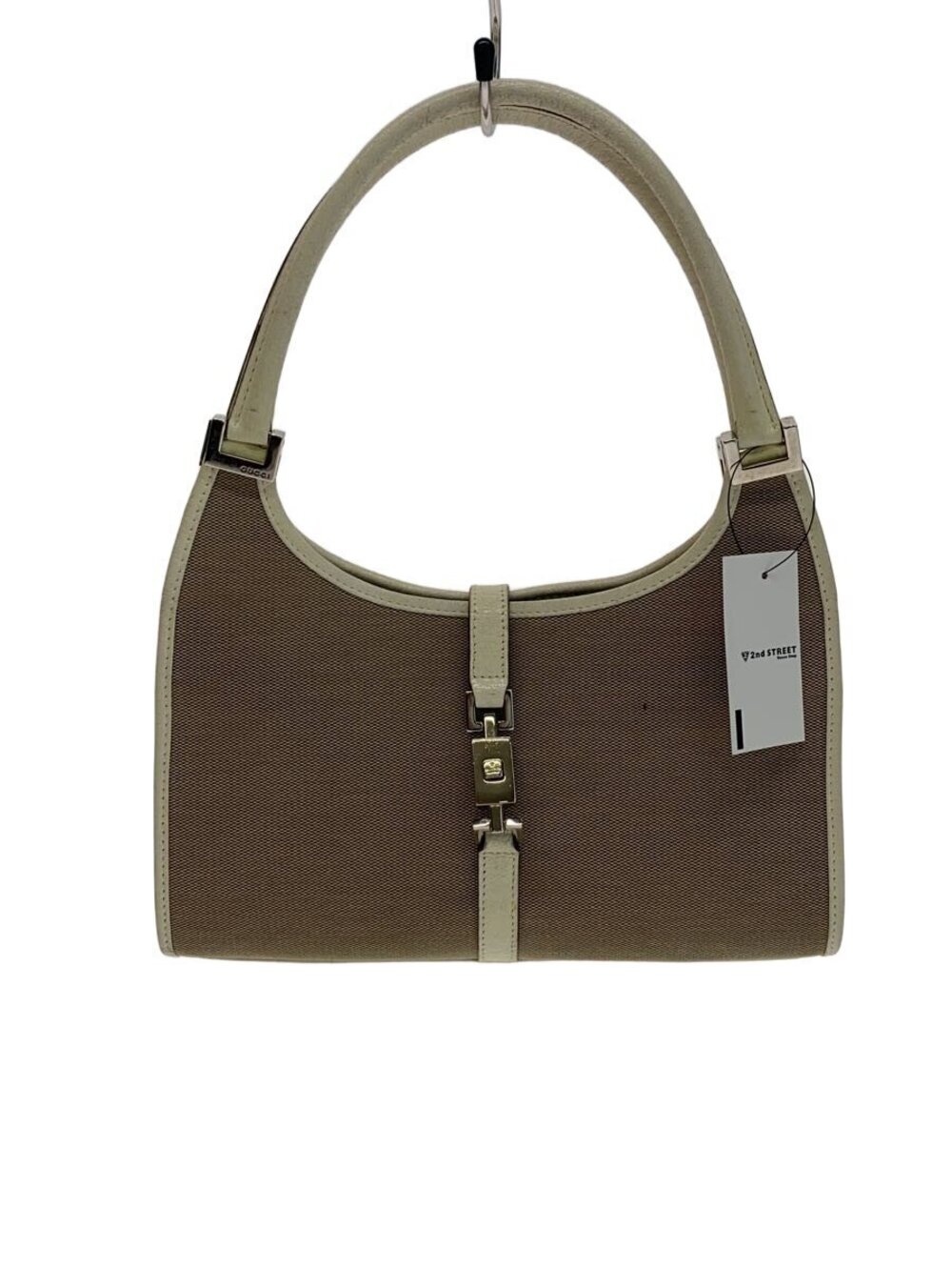 Gucci Shoulder Bag Jackie Canvas White